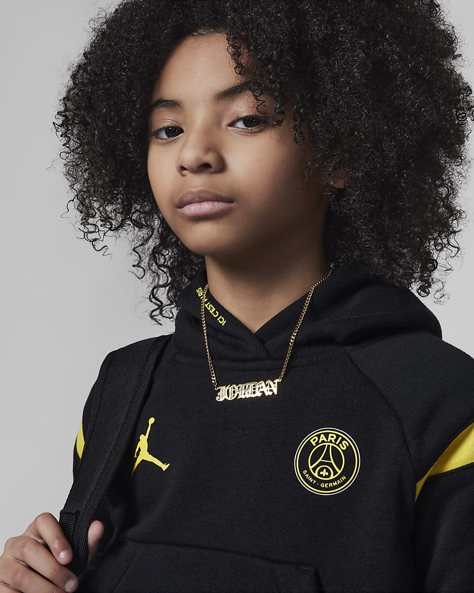 Jordan Paris Saint Germain Fleece Hoodie Little Kids Hoodie. Nike JP